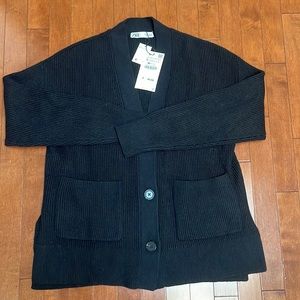 Women’s zara ribbed cardigan size S *NWT*